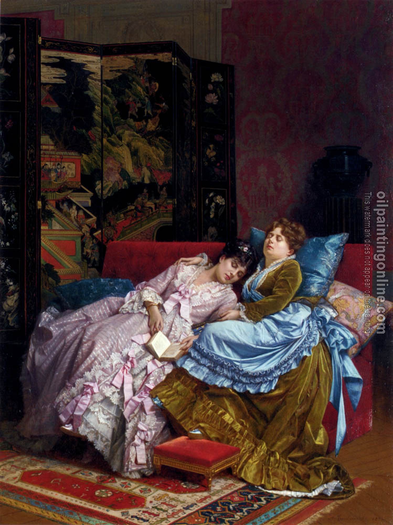 Toulmouche, Auguste - An Afternoon Idyll